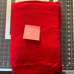Red Knit Fabric - Appx 4 Yards x 52 inches Wide